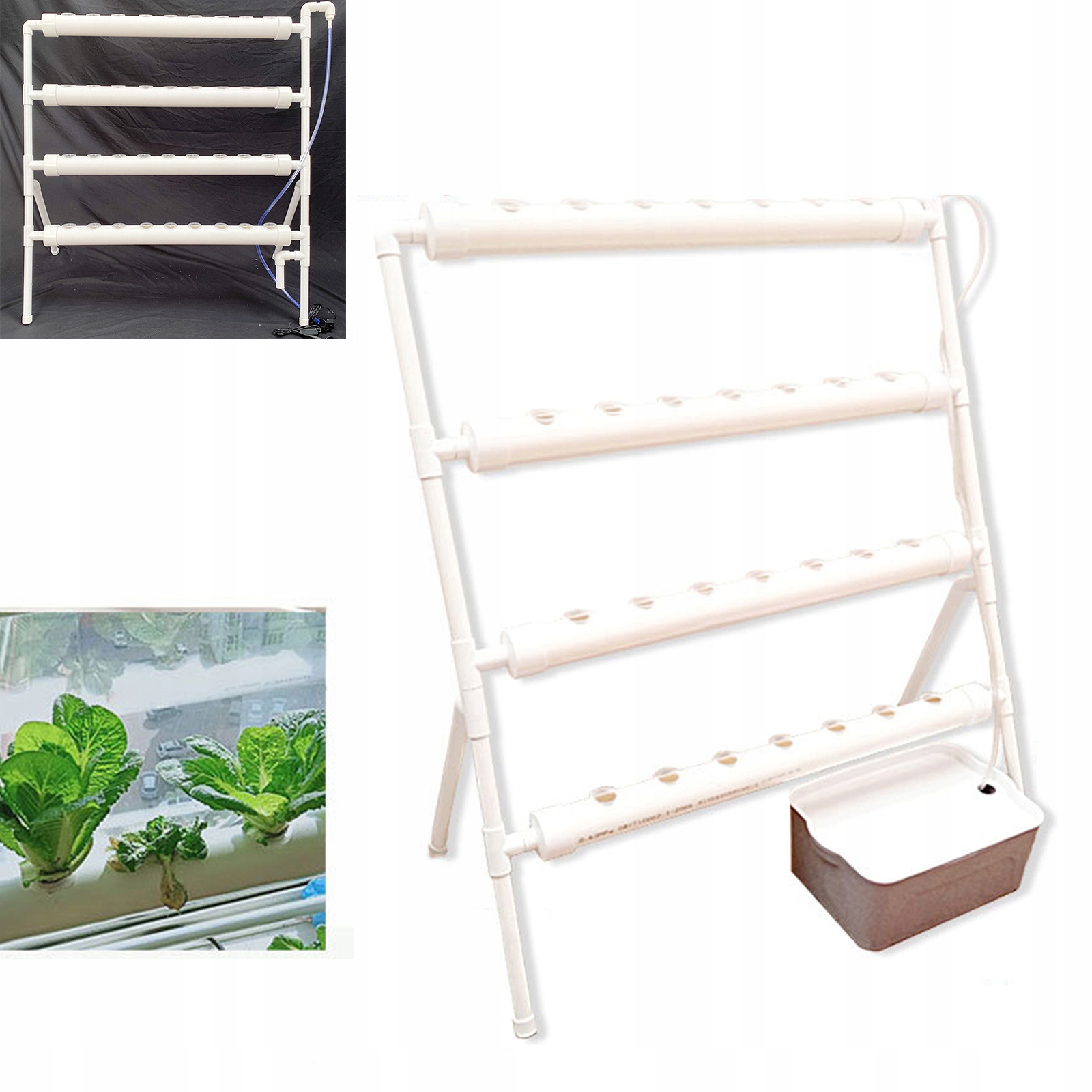 Kvetináč 95 cm x 45 x 100 cm, priemer 63 cm, biely plast